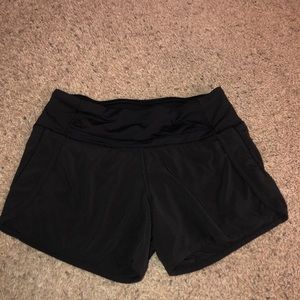 Black lululemon shorts.